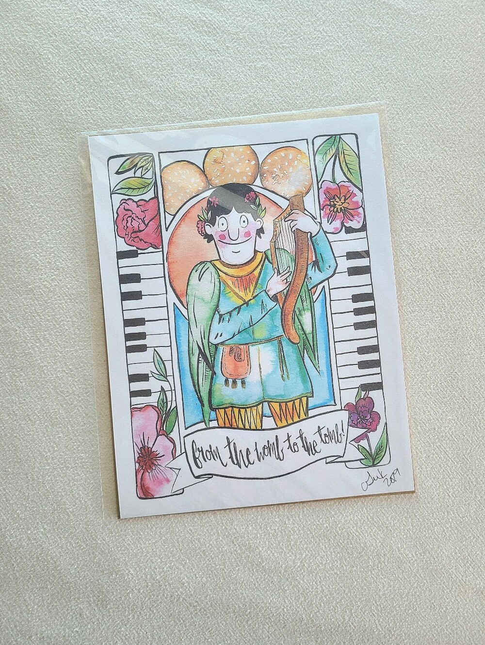 NWT- Gene Belcher Wandering Minstrel Art Print